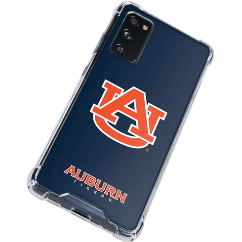 Auburn University Logo Blue Galaxy S20 FE Clear Case